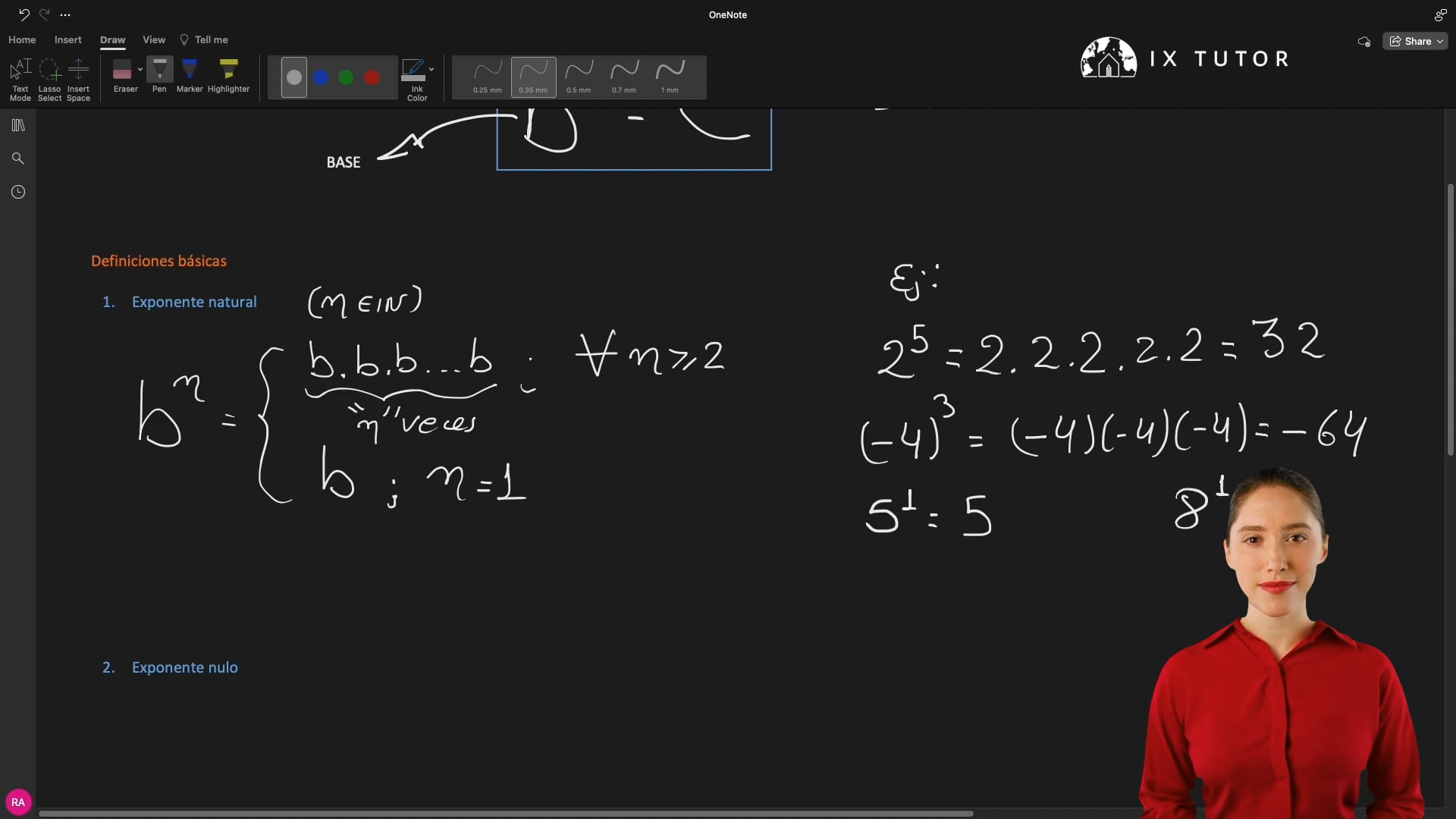 1. Álgebra | Teoría de Exponentes | Definiciones Básicas